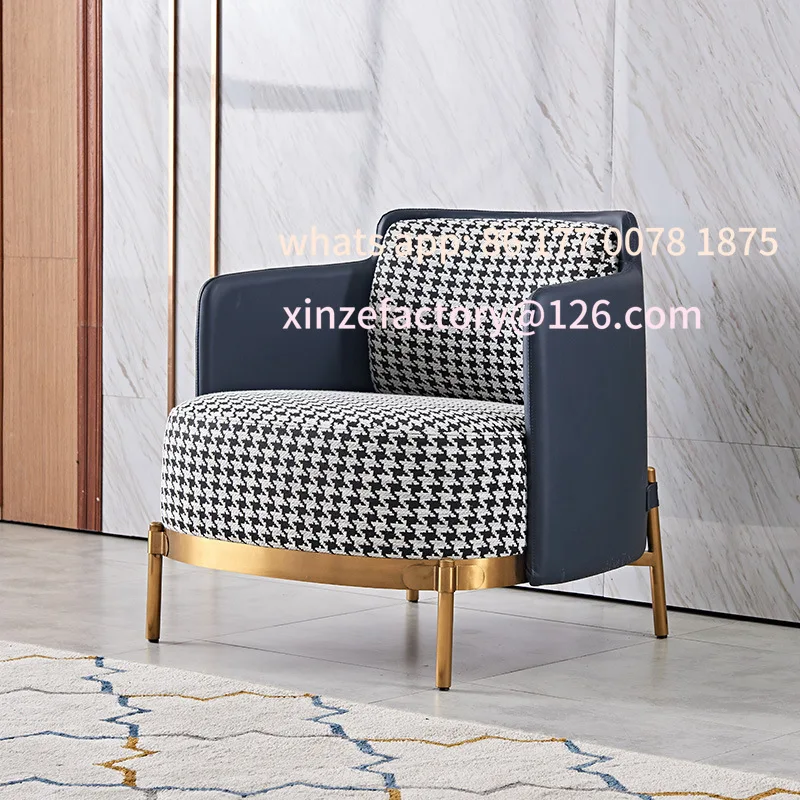 Customizable Single Sofa Chair Hotel Rooms Living Room Sofa Set Homestay Thousand Birds