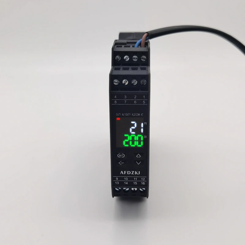 DIN Rail PID Temperature Controller with RS485 4-20mA Alarm Module