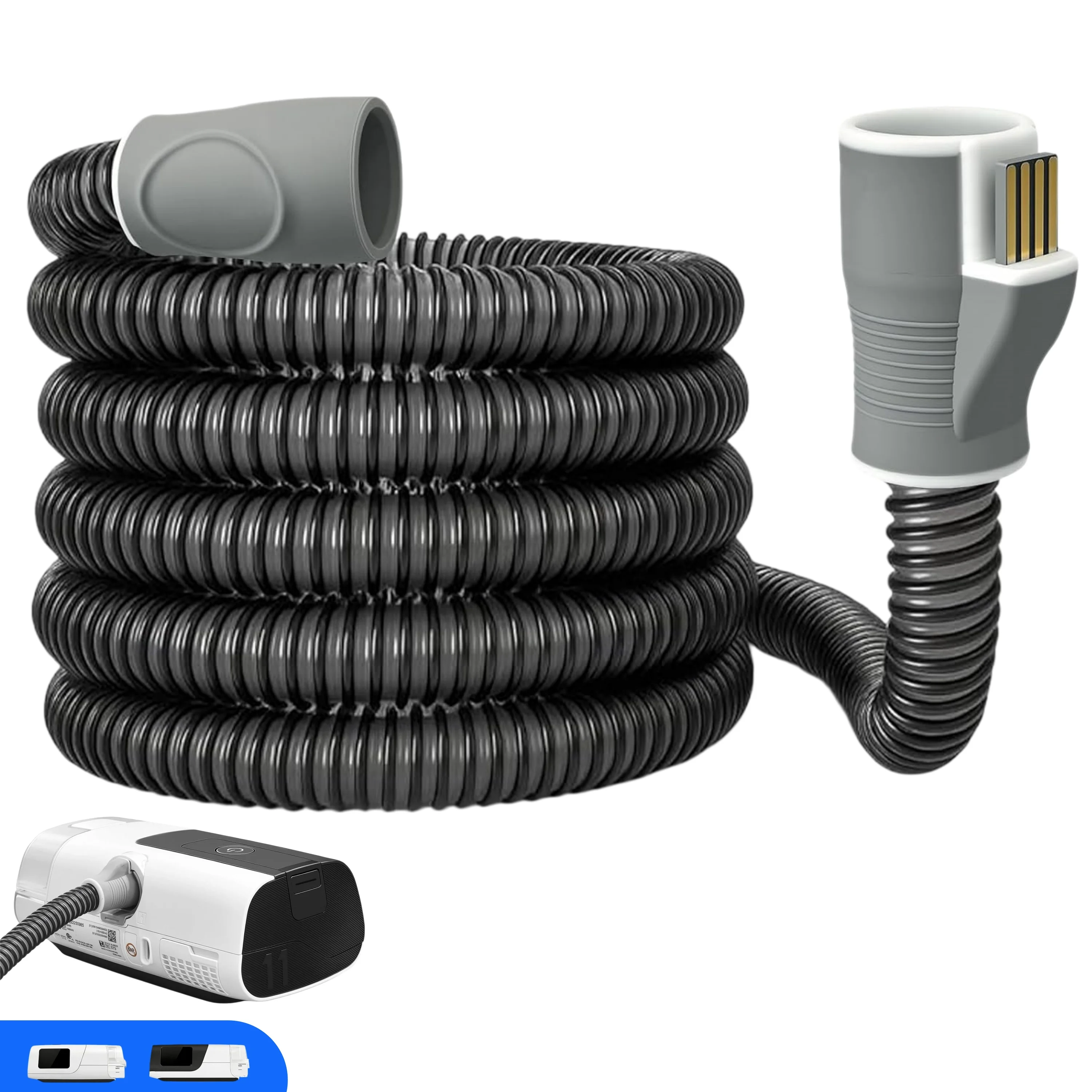 cpap-climatelineair-11-加熱チューブ-2m-65ft-、airsense-11-aircurve-11-s11-cpap人工呼吸器に対応した交換用ホース