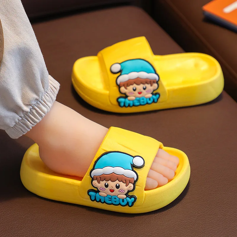 Cartoon Children's Slippers for Girls Boys Summer Non-slip Thick Sole Beach Shoes Indoor Comfort Platform Slippers Girls Shoes