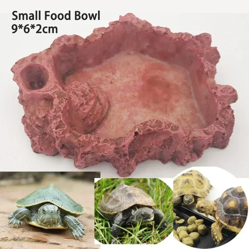 Reptile Feeder Crawler Bowl Basin Water Fountain Turtle Tortoise Scorpion pider Lizards Crabs Aquatic Pet Supplies Nice