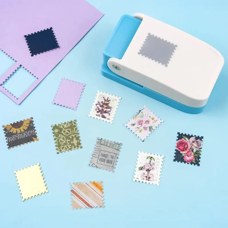 DIY النقش جهاز ختم لكمة الطالب الإبداعية اليدوية لغز قطع الورق المحمولة أداة السلامة رافعة العمل الحرفية لكمة #6