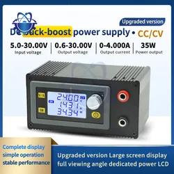 DC 0.5-30V 4A With LED Display Buck Boost Converter Variable Voltage Regulator Adjustable Voltage Regulated Lab Power Supply