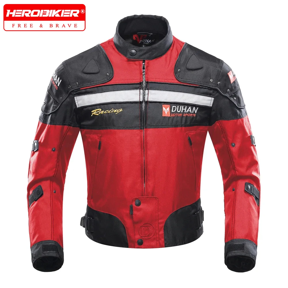 Men Motocross Jacket Pants Suit Waterproof Racing Jacket Protective Motorcycle Lining Four Seasons Motorcycle Jacket