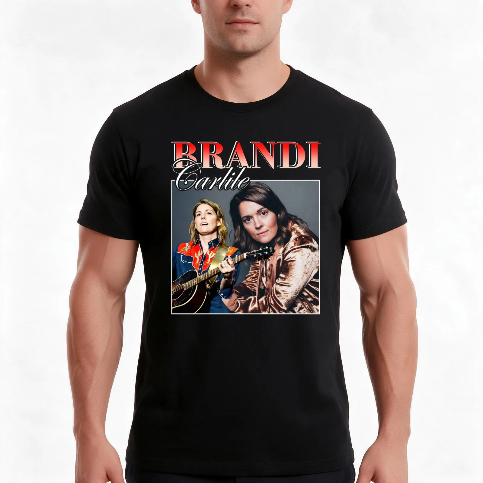 Brandi Carlile Vintage 90s T-Shirt, Summer Casual Cotton Tee, Oversized Streetwear Tops, Vintage Graphic Print, Unisex Men Women