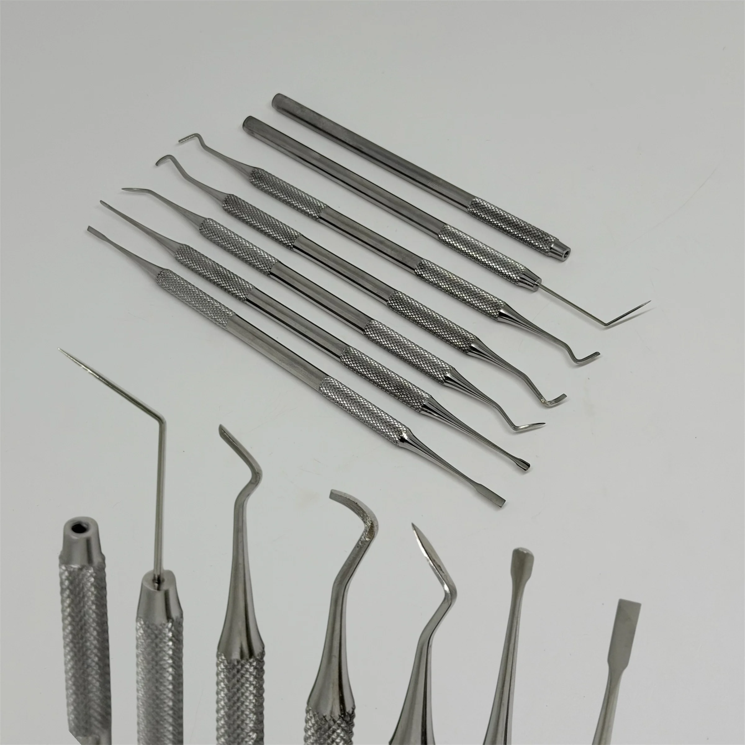 DENILK 1 Stück Doppelendige Explorer, Sichel-Scaler, Carvers und Excavators – Dentalinstrumente für Harzfüllungen und restaurative Zahnbehandlungen