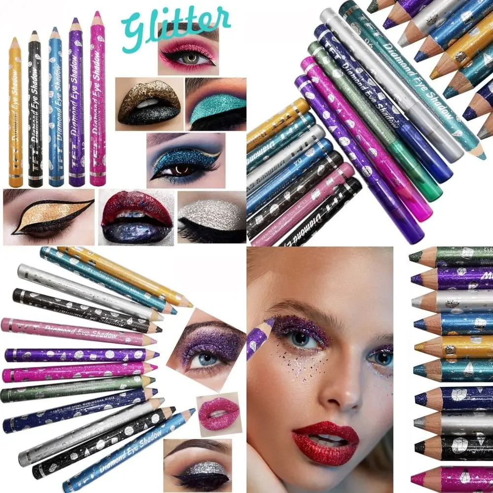 Waterproof Shimmer Eye Shadow Pen High Shine Long Lasting Monochrome Eyeshadow Brighten Eyes Blending Well