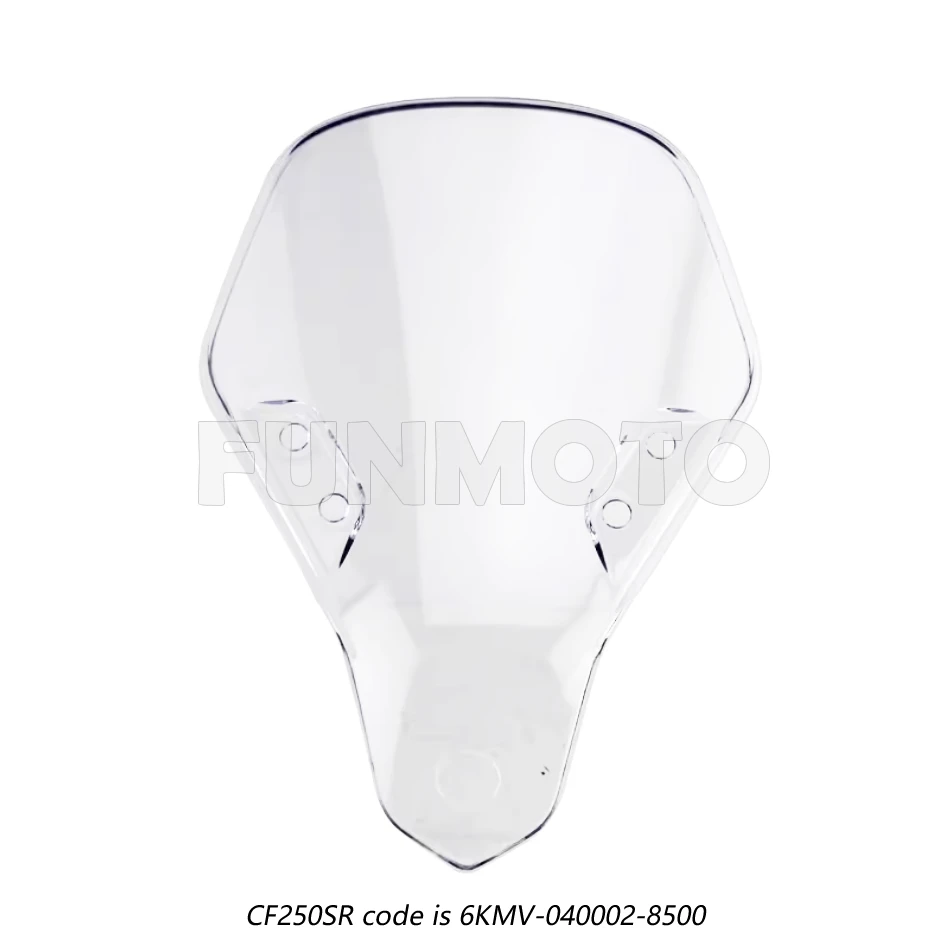 Fotografia 5: Para-brisa compatível com CF650-3/CF650MT / CF250SR, código é 6NT1-040101/6KMV-040002-8500