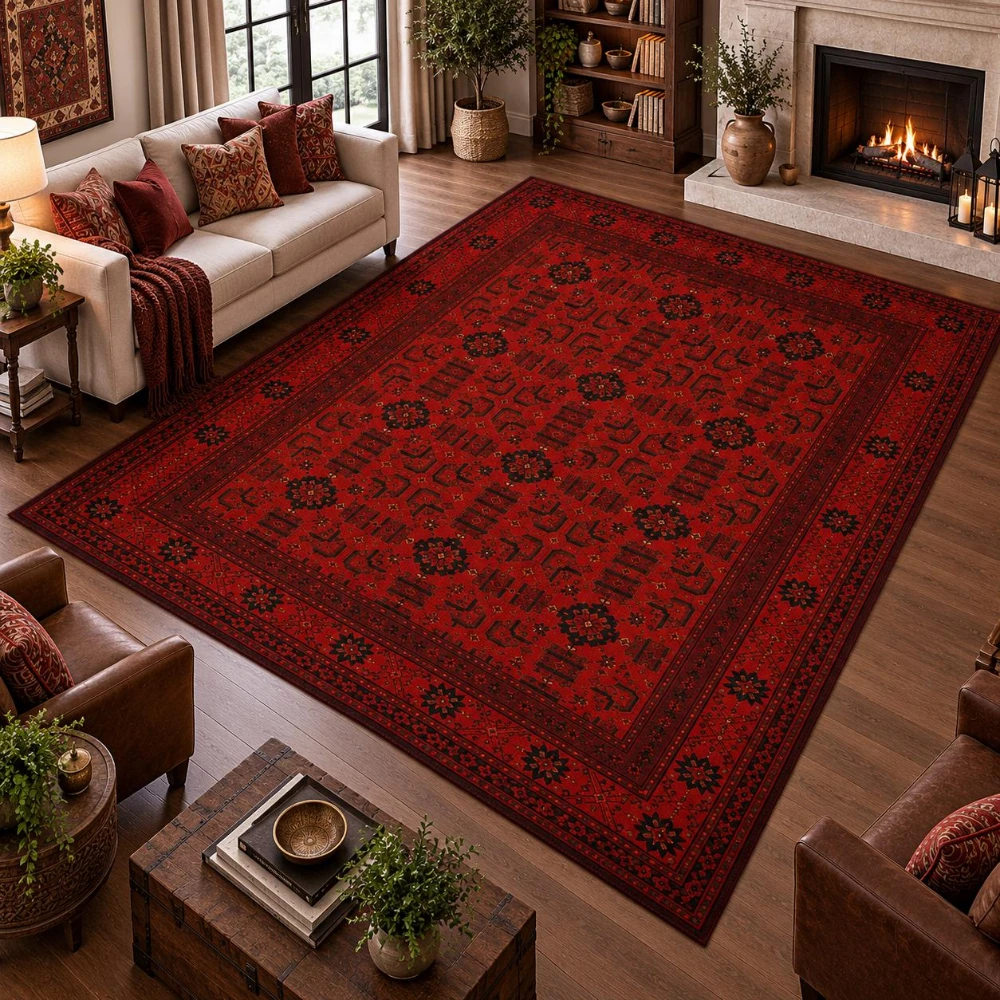 Vintage Persian Pattern Carpet Home Entrance Soft Large Area Rug Living Room Modern House Dining Room Bedroom Decor Mat