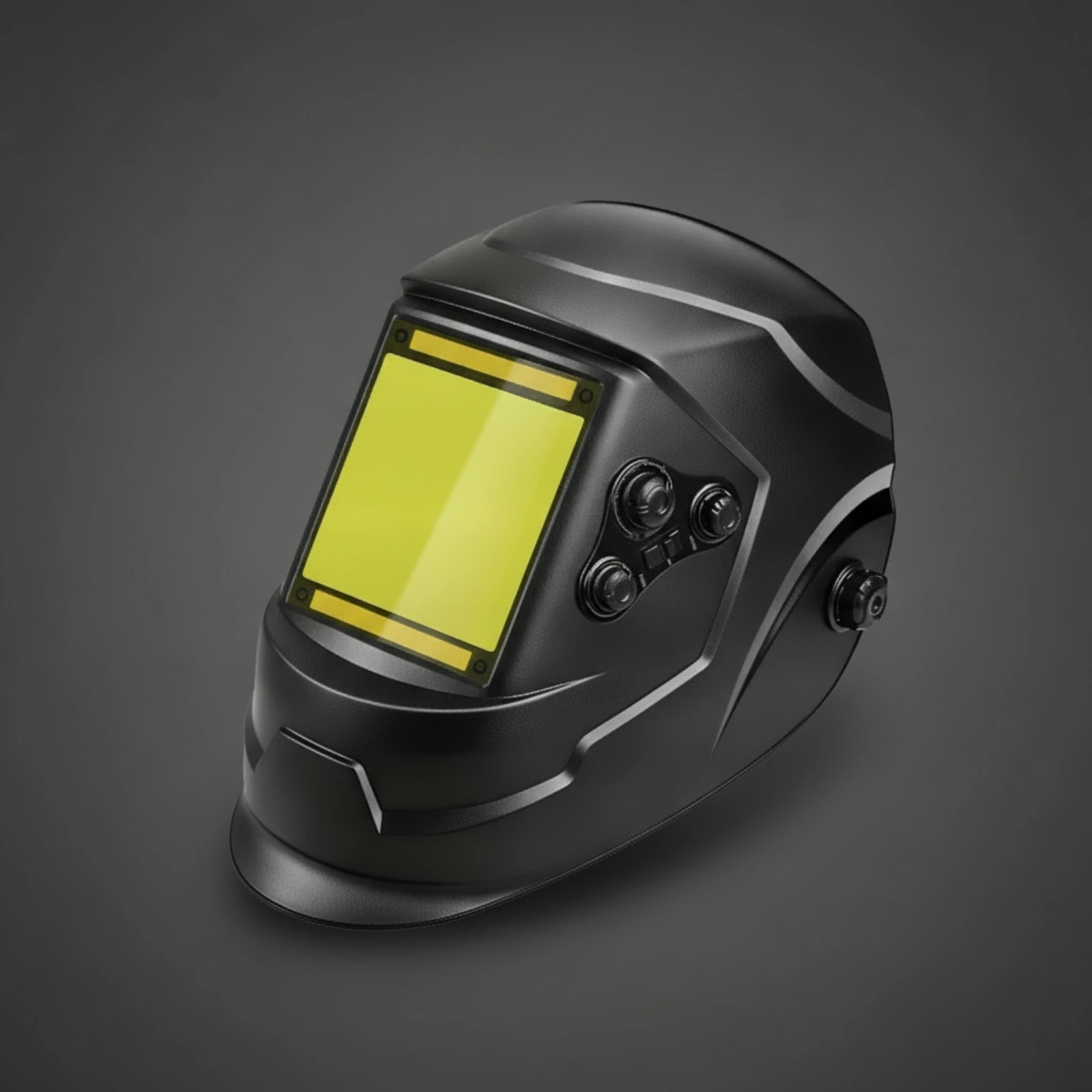 Solar Powered Auto Darkening Welding Helmet Large Viewing Area Welding Hood Four Sensor Wide Shade for Fabrication and Repair