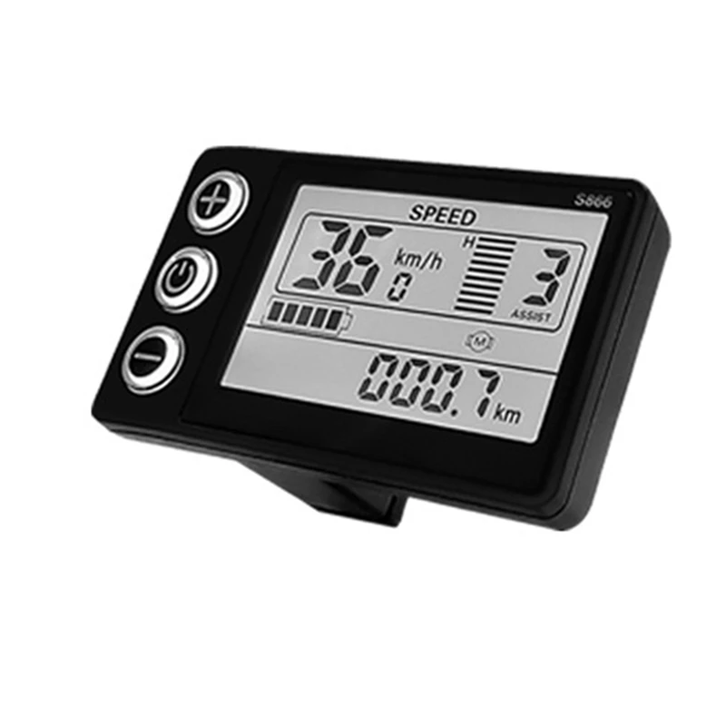 Electric Bicycle 36V 48V 52V 40A 3 Model Sinewave Controller S866 LCD Display For 1500W 2000W Ebike Easy To Use