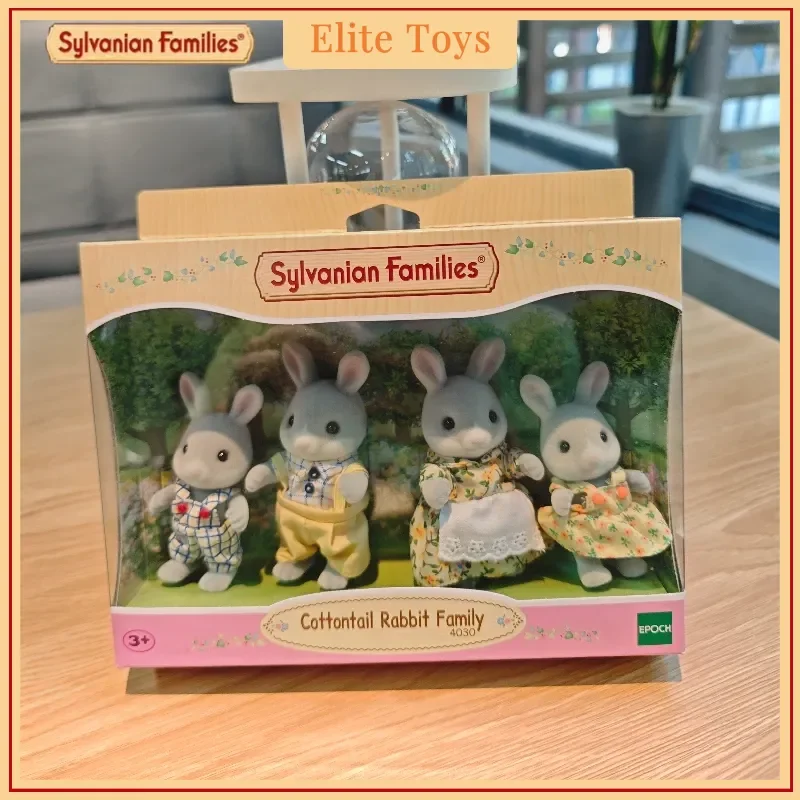 عائلات سيلفانيان كوتونيل أرنب الفيل الأسرة سطح يتدفقون لينة بولي كلوريد الفينيل Abs البلاستيك لطيف دمية محاكاة ألعاب أطفال