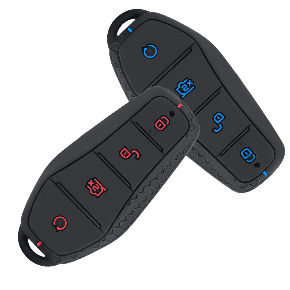 

New Silicone For BYD Atto 3 Han EV Dolphin Song PRO Max Tang DM Yuan Dolphin E2 Qin PLUS Holder Chain Key Case Car Key Cover