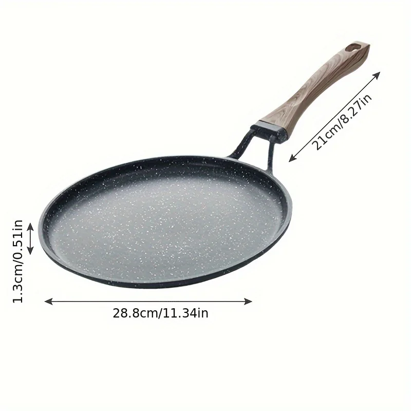 Household non-stick skillet, cake pastry special frying pan, egg breakfast pan flapjack pancake pan, suitable for all stoves view 6
