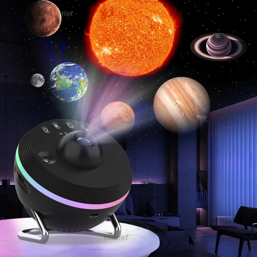 

Christmas Gift 13 in 1 Meteor Home Planetarium Galaxy Star Projector Ultra Clear proyector Night Light Lamp For Kids Gifts