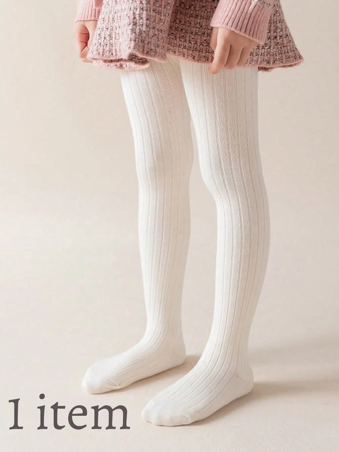 1 item  Simple Pantyhose Four Seasons Leggings,Baby Tights For Girls, Casual Outdoor And Sports Wear, Suitable For All Seasons F