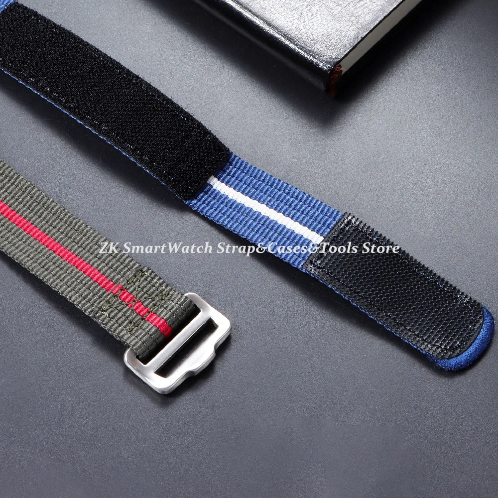 20mm 22mm Nylon Watch Strap Nylon Woven Fabric Military Sport Watch Band for Men Women Bracelet Replacement Canvas Wrist Band