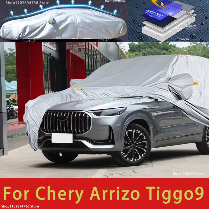 

For Chery Arrizo Tiggo 9 Car protective cover, sun protection, cooling protection, car clothing, car paint protection auto