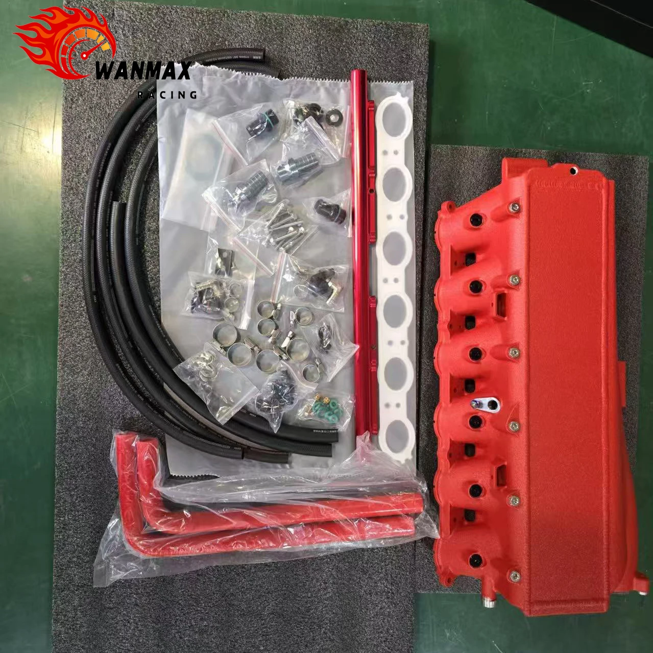 120mm Thick Core B58 Top Mount Intake Manifold Divided Plenum Design CNC Machined Compatible for BMW 340i/440i/F30/G20
