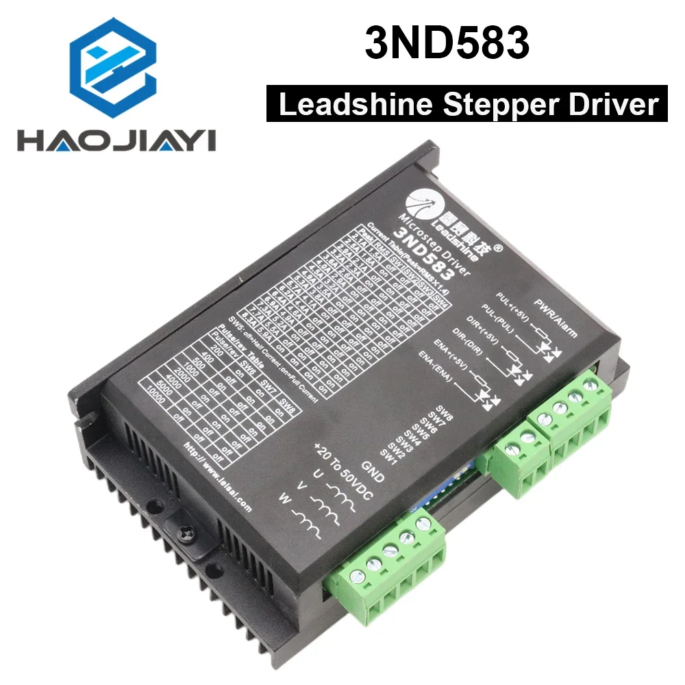 

Leadshine 3DM583 3Phase Stepper Motor Driver 20-50VDC 2.1-8.3A Match with 57 86 Series For Co2 Laser Replace 3ND583