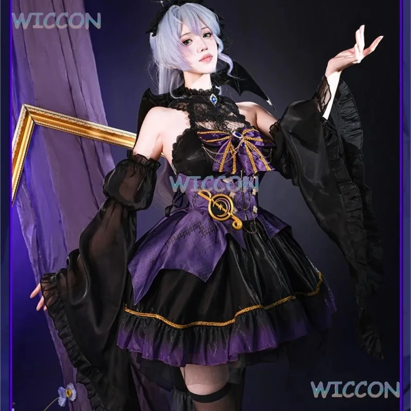 

asdh8@Game Character Honkai Star Rail Robin Nightingale Cosplay Costume Demon Style Outfit Anime Design Convention DoubleCOSd