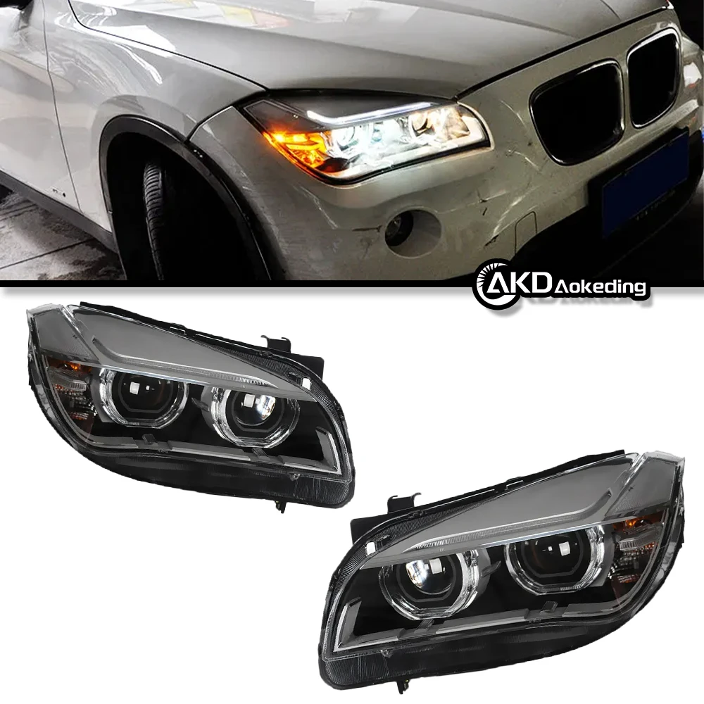 

Автозапчасти для BMW X1 E84 фары 2011-2015 Стайлинг светодиодные дневные фары двойной проектор автомобильные аксессуары модифицированные