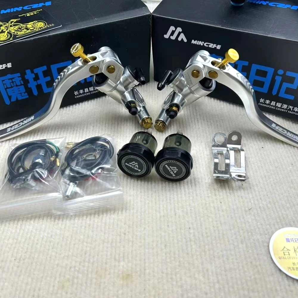 

Универсальный левый 16 мм/правый 17,5 мм мотоциклетный тормозной цилиндр с рычагом сцепления, радиальный главный цилиндр 22 мм для Yamaha, Kawasaki, Suzuki, NIU