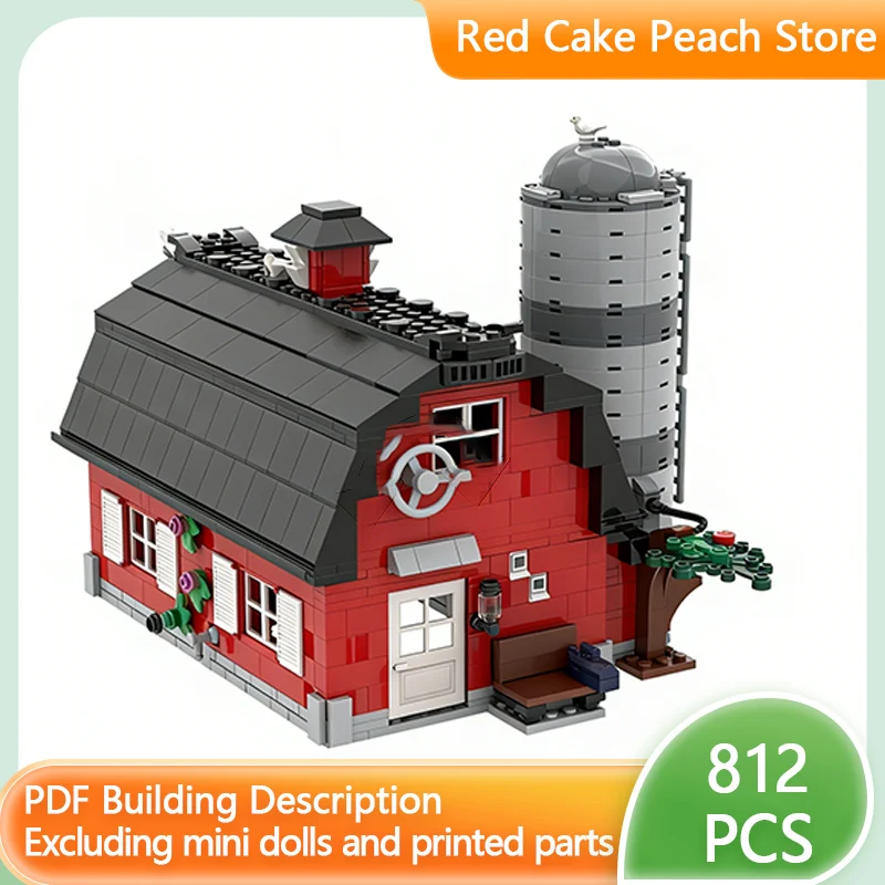 

City Street View Model MOC Building Bricks Granary And Tower Silo Modular Technology Children Holiday Gifts Assemble Toys Suit