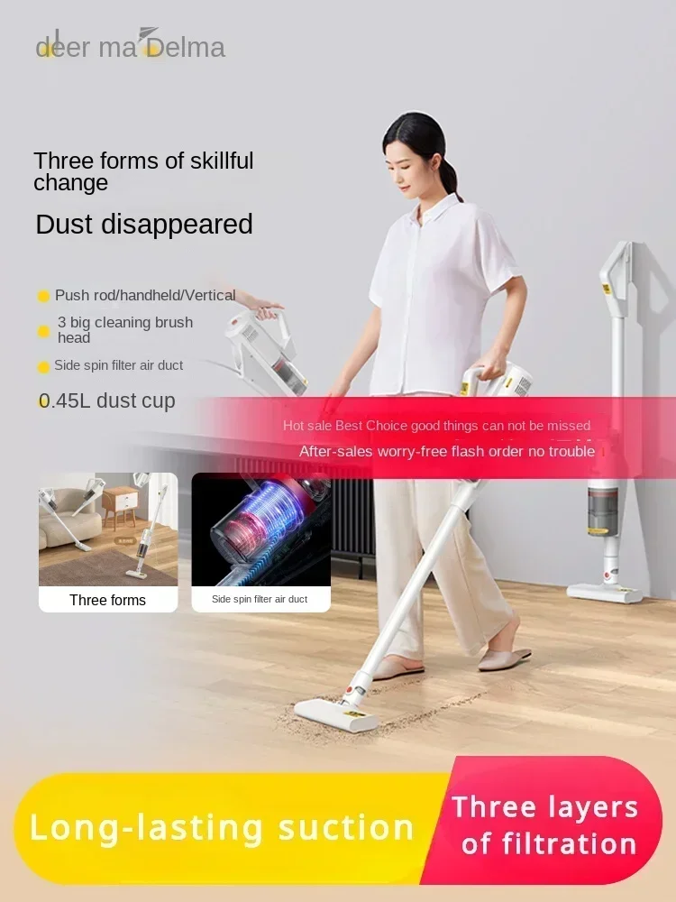 Household vacuum cleaner small large suction powerful high power handheld multi-purpose cat hair carpet vacuum cleaner