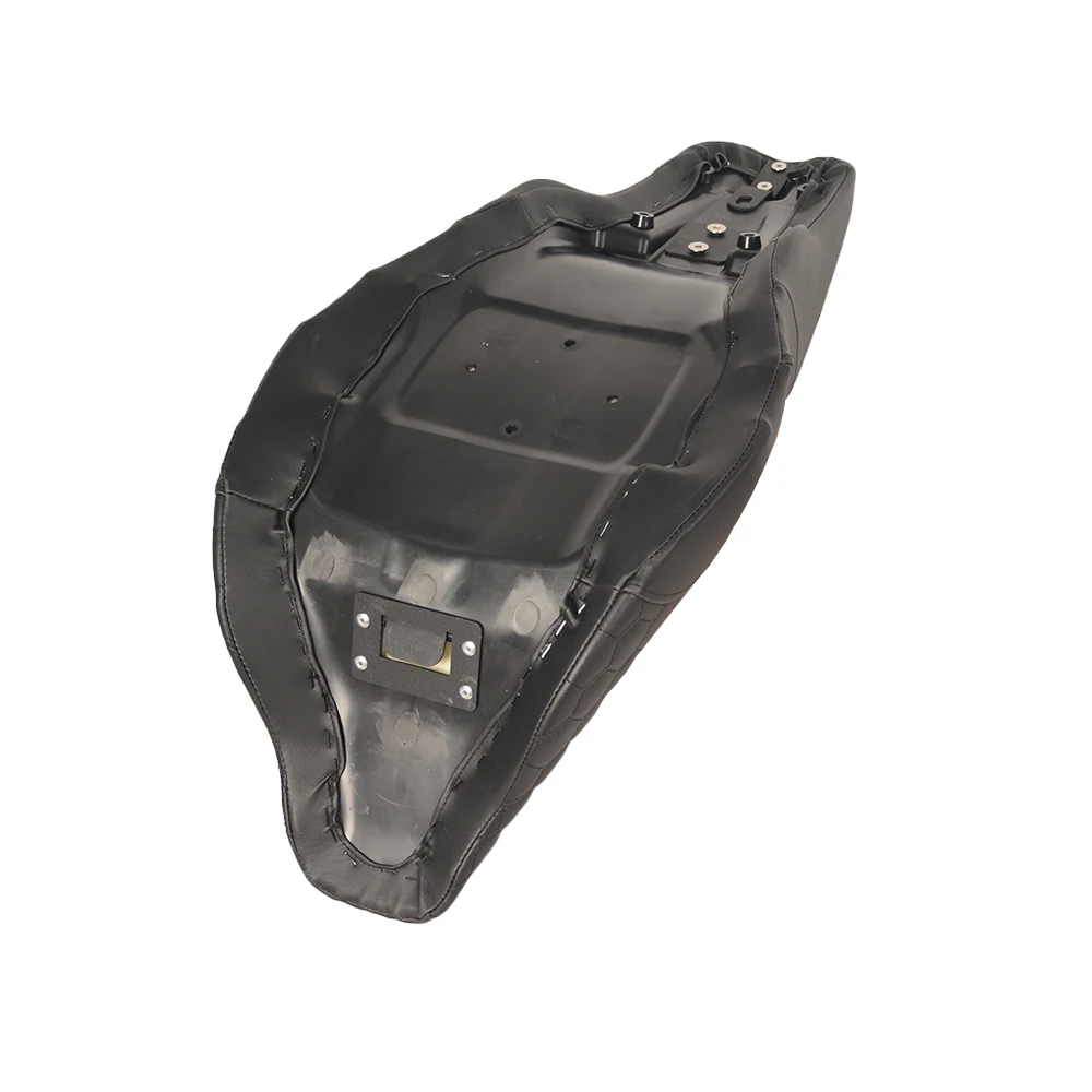 مقعد متدرج على شكل قرص العسل باللون الأسود للدراجة النارية مع مسند ظهر صغير لسيارة Road Glide Street Glide 2008-2023 مقعد خلفي أمامي ثنائي المتابعة #5