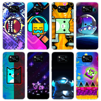 Geometry Dash Game Phone Case For Xiaomi Poco X5 X4 X3 Nfc M5S M4 M3 M2 F5 Pro F4 Gt F3 F2 F1 Silicone Shell Print Fundas