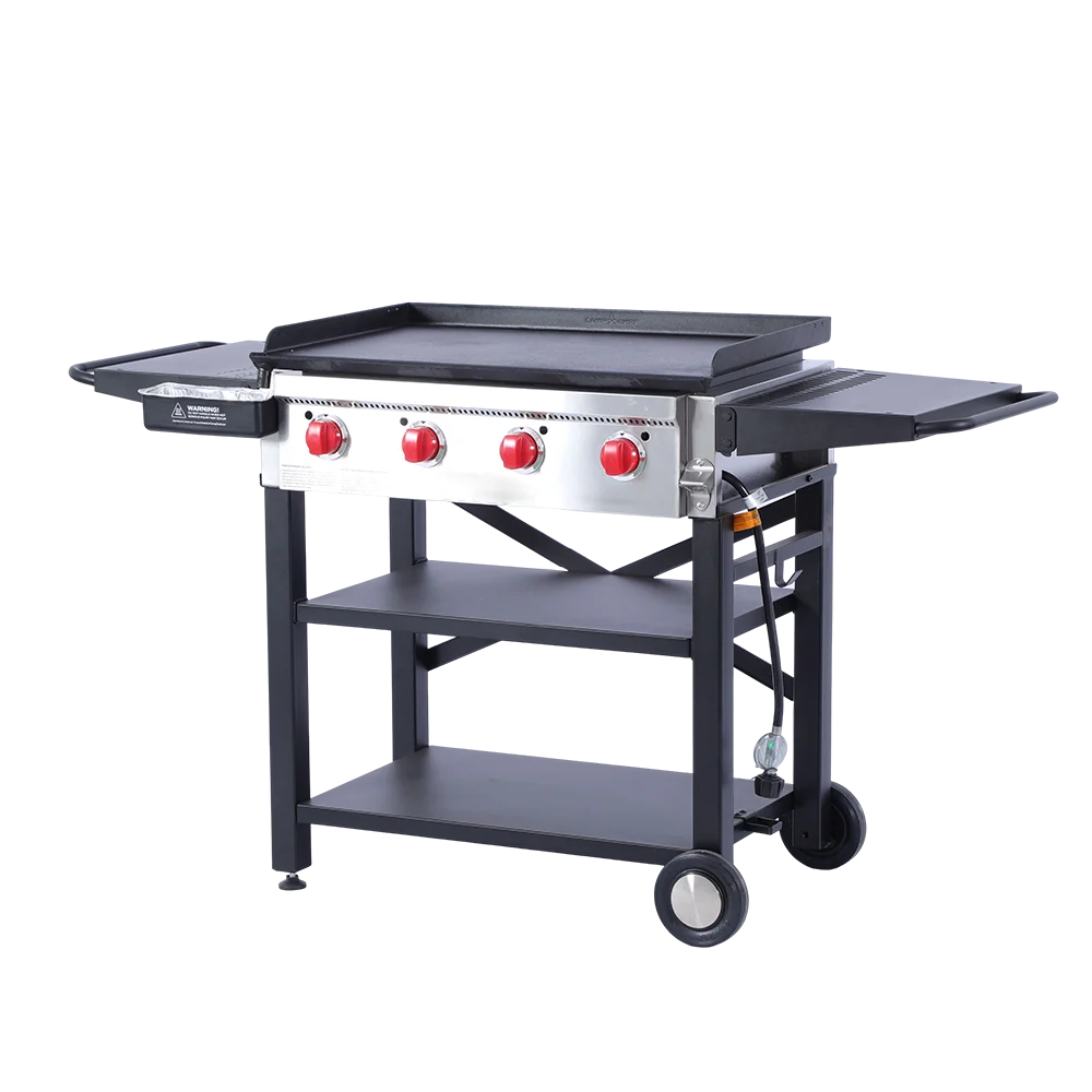 Flat Tope Grills Table Propane Gas Stove Movable for Outdoor Kitchen BBQ Plancha Gaz