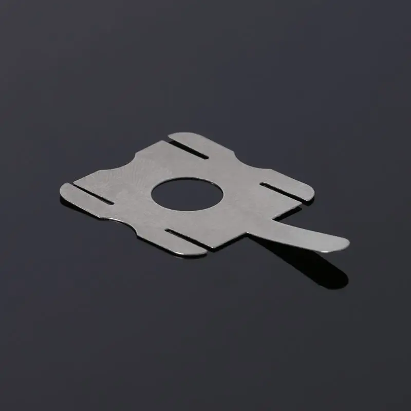 T-Shape Nickel Plated Steel Connection Lead-Out Sheets for 18650 Power Lithium Batteries - 10 Pieces