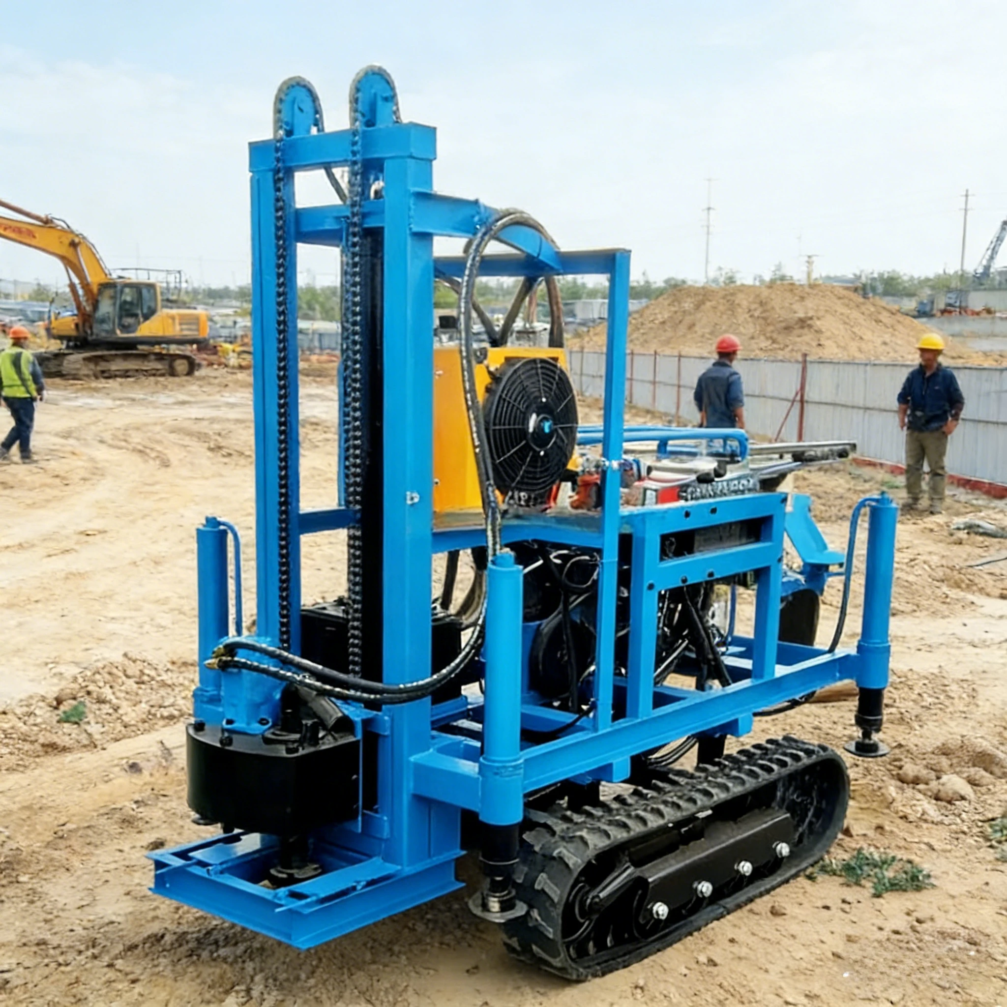 Diesel Crawler Water Well Machine 100m 150m 200mDepth Simplified Mechanics for Easy Field Maintenance and Repair