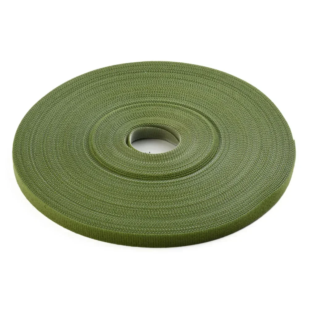 25M Plant Tie 10mm Plant Tape 1 Roll Green Garden Twine Nylon Organizer Resealable Cable Tie Brand New Durable