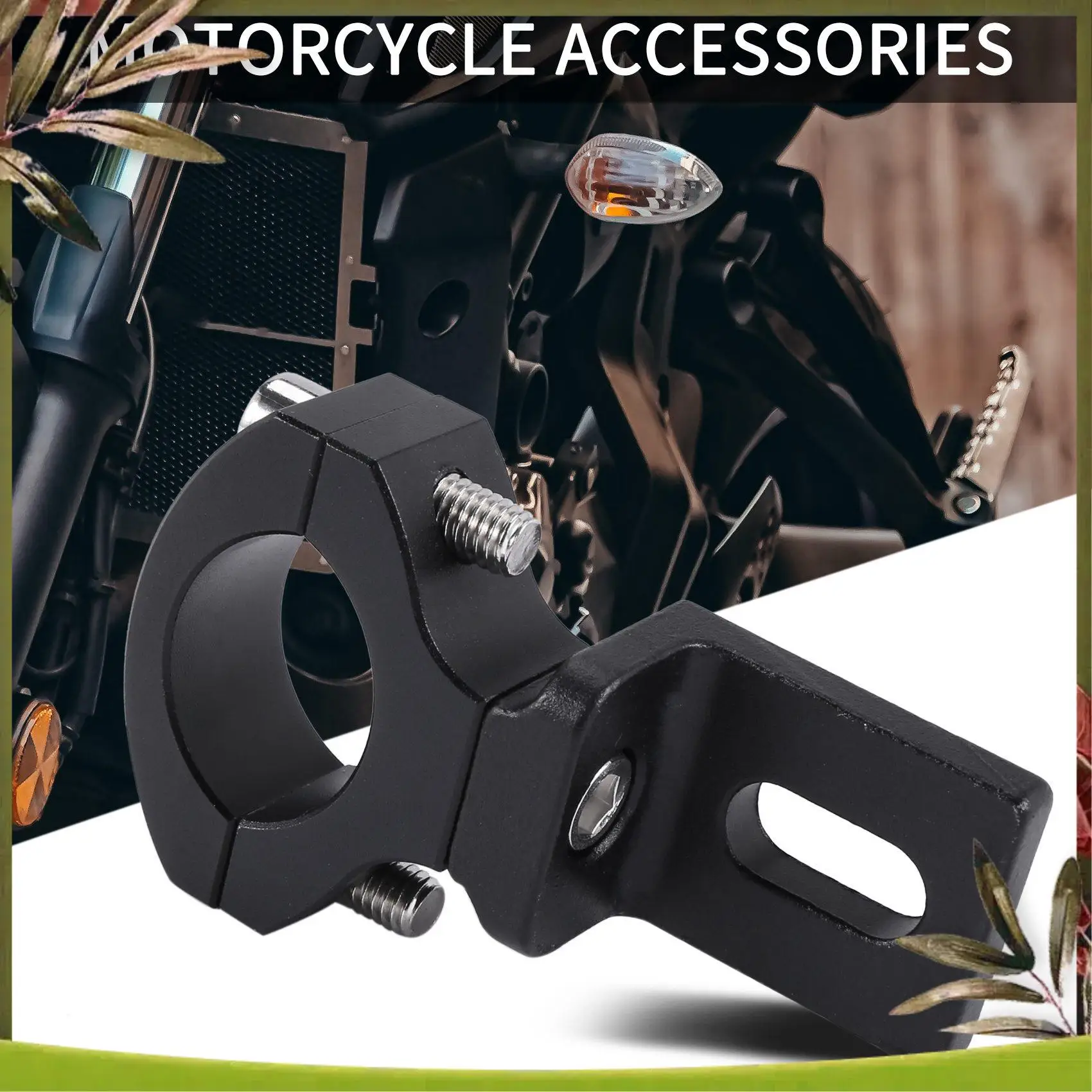 AB98-Universal Handlebar 22 25Mm 7/8 Inch Motorcycle Headlight Bracket Spotlight Tube Clamp For Cafe Racer Chopper,TG81