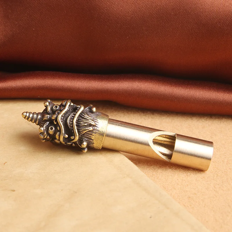 Brass Gourd Whistle Creative Keychain Pendant Mythical Beast Blessing Referee Survival Whistle