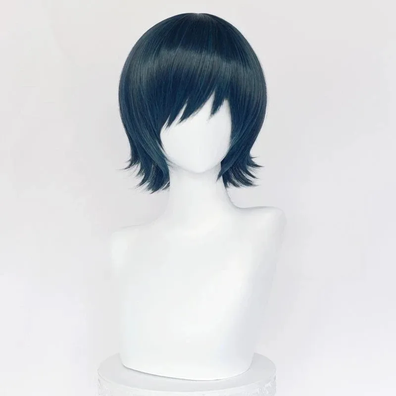 Chainsaw Man Himeko Cosplay Synthetic Short Straight Anime Coser Cute Girl Heat Resistant Fiber Wig Hallows;3'c,5.y;8'v, view 5