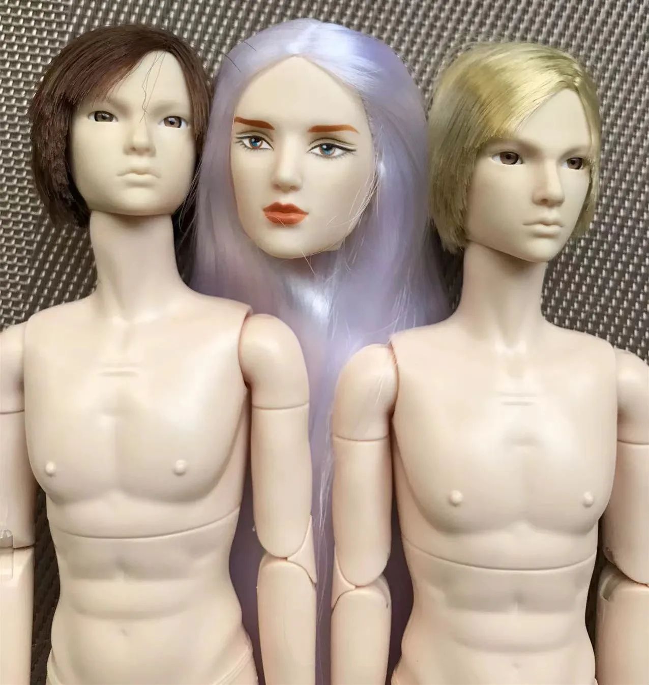 Chinese 31cm Male Doll Toys 20 Joints Flexible Body BJD Boy Doll Long Hair Boyfriend DIY Doll Heads Girl Collection Toy Figures