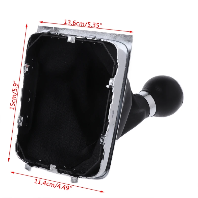 6 Speed Gear Shift Knob Lever Stick Gaiter Boot Cover Collar For Volkswagen For VW Passat B6 Car Styling Accessories