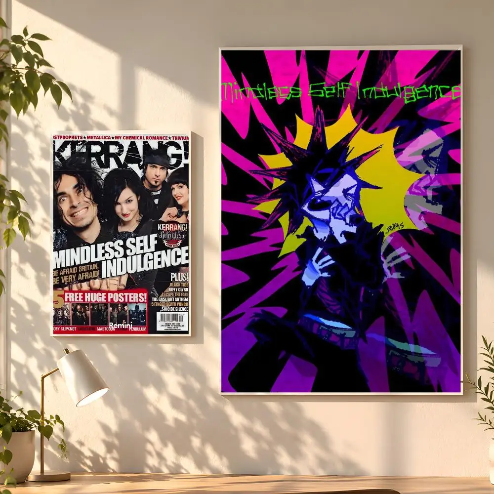 Mindless S-Self I-Indulgence Band Poster Creative Room Art For Dorm Bedroom Study Apartment Home Gift