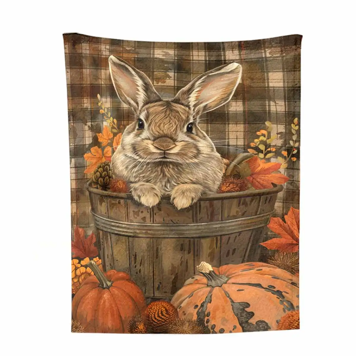 Rabbit Ultra-Soft Flannel Blanket - Exceptional Warmth and Cozy Comfort for Perfect Home Decor: Sofa, Bedroom