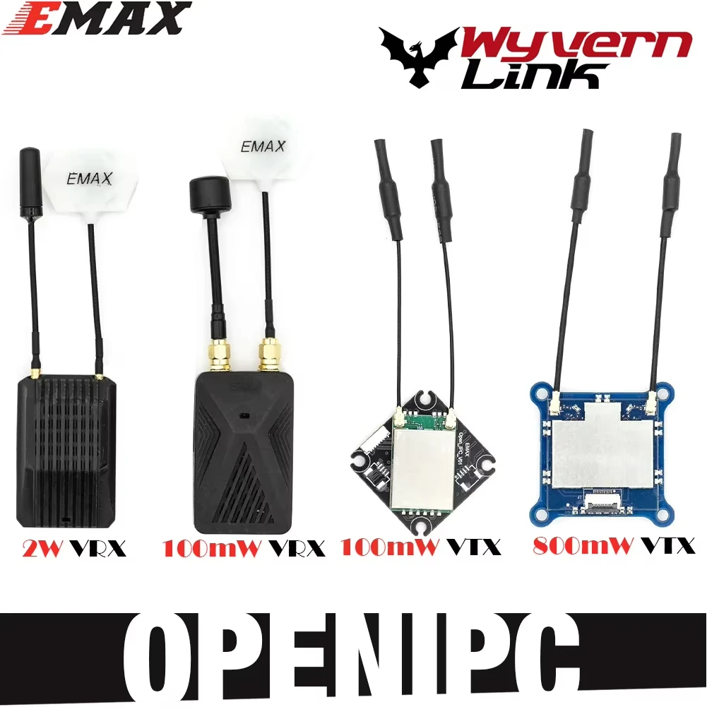 

EMAX Wyvern Link Alpha OpenIPC High-definition Image Video Transmitter 100mW 800mW VTX 100mW 2W VRX Video Receiver