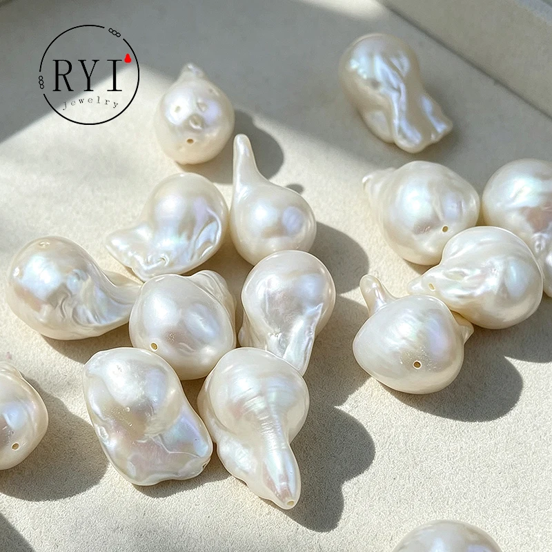 5PCS 4A Baroque Hand-Selected Natural Freshwater White Pearl Bead Jewelry Make DIY Necklace Bracelet Accessories