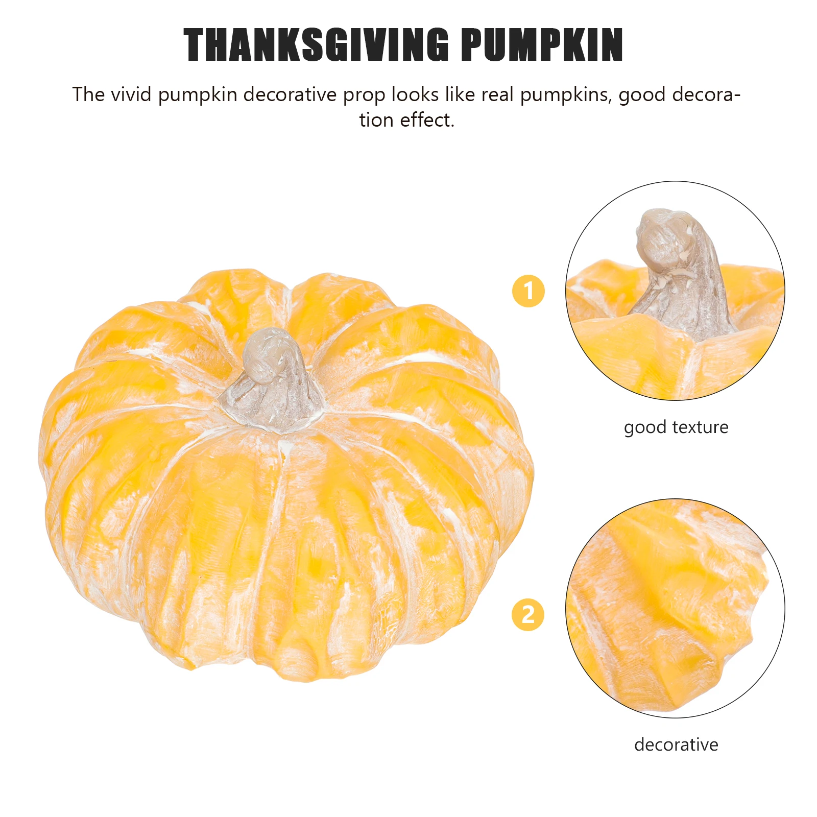 

Ceramic Ornament Lifelike Halloween Thanksgiving Party Fake Adornment Simulation Decorative Small Garden Desktop Decor Harvest