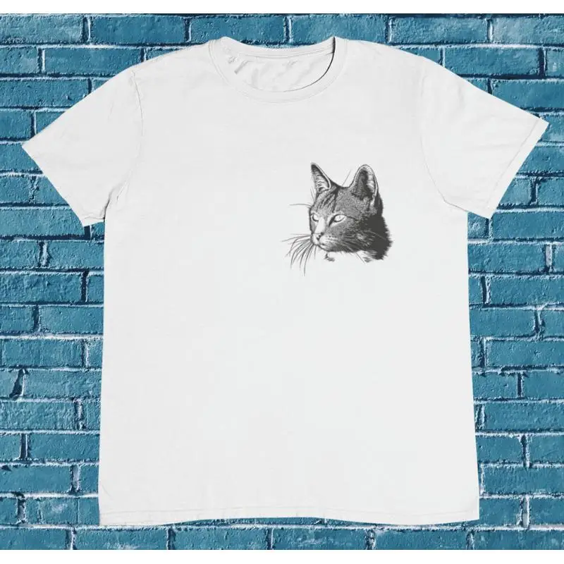 

Футболка Pocket Cat Stray 100, хлопок премиум-класса