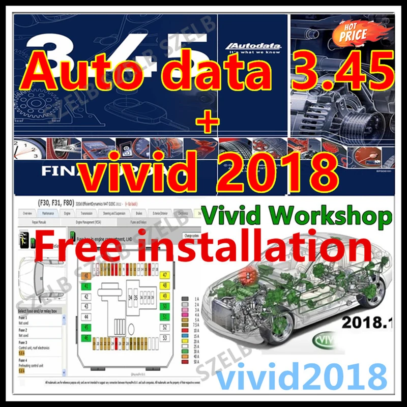 

2025 hot ! Auto repair software Vivid 2018 Workshop DATA 2018 Atris-Technik Europe Automotive Repair Software+ autodata 3.45 sof