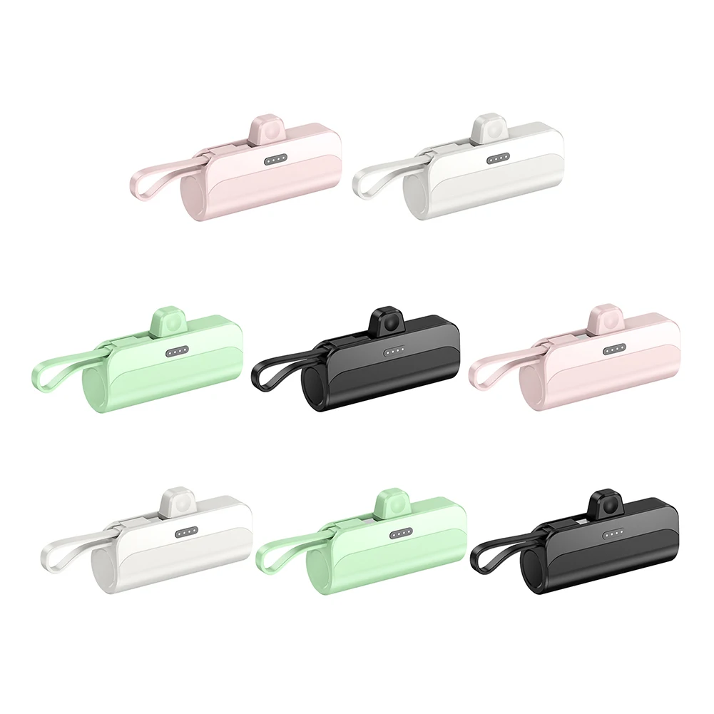 Phone Charging 5000mAh Large Capacity External Battery Pack Portable Charger Plug and Play Convenient for Home Travel