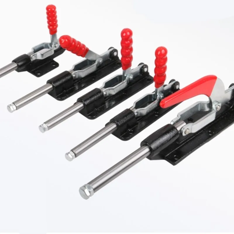 GH-305-EL/36080C/36090C/36330 Nonslip 45 Degree Handle Holding Capacity 580/680Kg Metal Push Pull Toggle Clamper Plunger Stroke