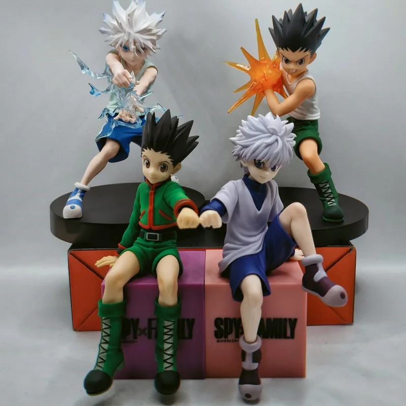 13cm FuRyu Noodle Stopper Hunter x Hunter Anime Figure Killua Zoldyck Action Figure Gon Freecss Figurine Model Doll Toys Gifts